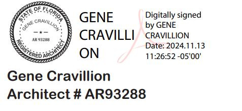 Digital seal of Gene Cravillion used in a recent letter to Collier County.