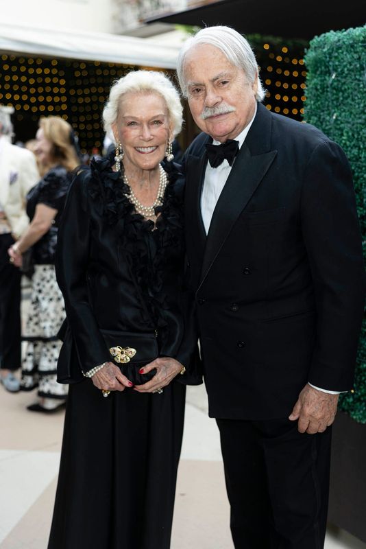Barbara de San Damian and Jean Denoyer at the 2025 MOUF Spring Dinner Dance. San Damian, along with Jennifer Garrigues, will chair the 2026 event, which takes place  March 29 at Club Colette and honors the Countess of Derby.