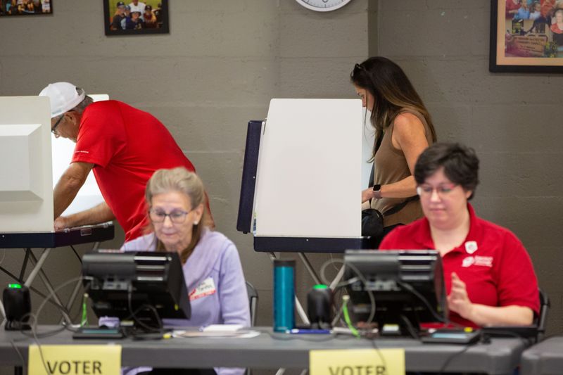Leon County residents cast their ballots at the Sue McCollum Community Center for the midterm elections on Tuesday, Nov. 8, 2022.