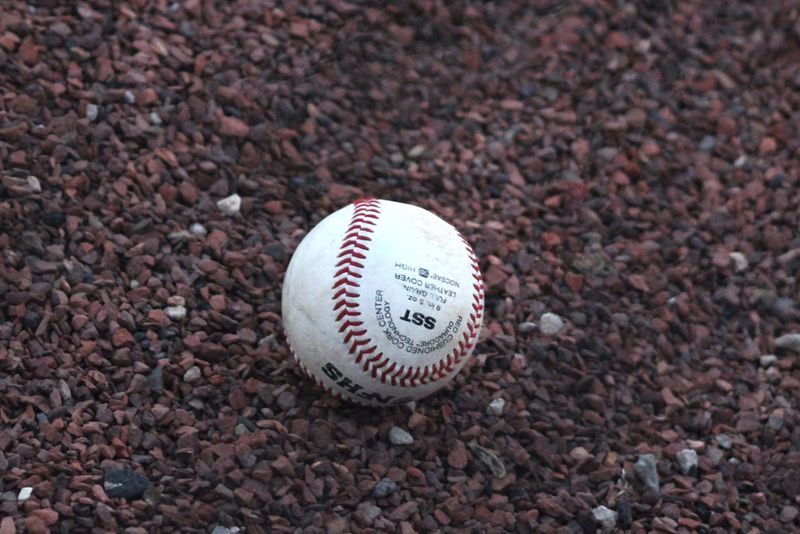 STOCK | A baseball rests behind home plate during the FHSAA District 3-2A high school baseball championship between Bishop Snyder and Trinity Christian in Jacksonville, Florida, on April 17, 2025. [Clayton Freeman/Florida Times-Union]