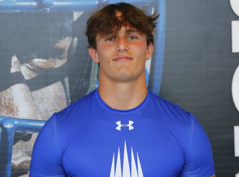 IMG Academy EDGE Jake Kreul after a film session, May 8, 2025.