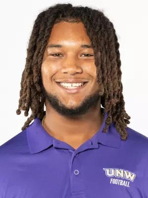 Nathaniel Bernard Jennings, as he appears on the University of Northwestern football roster.