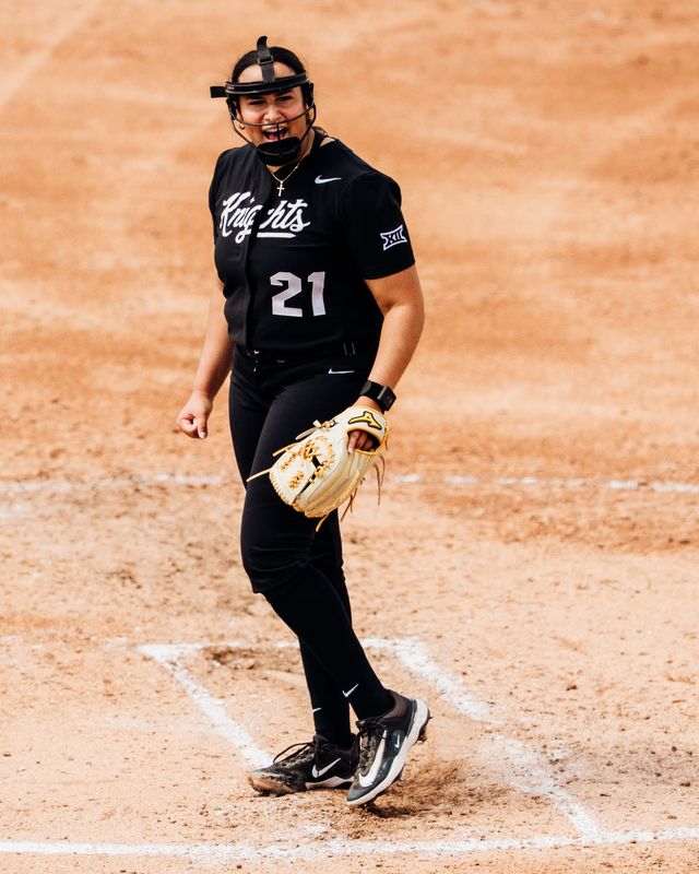 All-Big 12 pitcher Isabella Vega won 13 games for UCF this season, finishing seventh in Division I with a 1.35 ERA.
