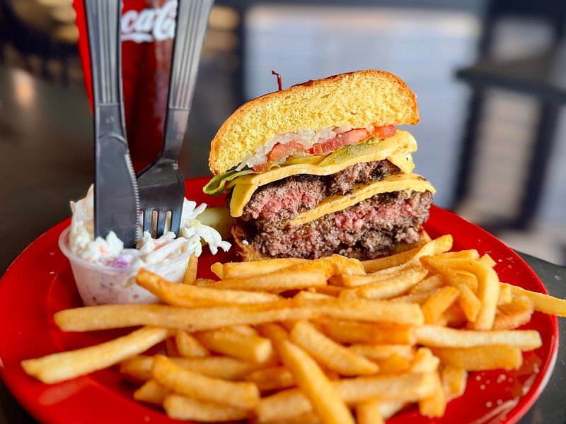 The Big One burger from Brickyard Lounge & Grill in Daytona Beach.