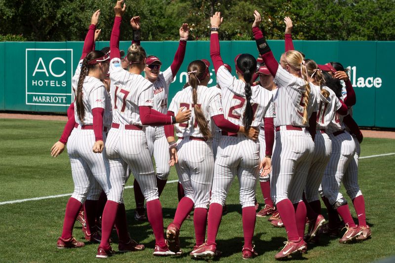 The Florida State softball team competes against Robert Morris in the Tallahassee Regional of the NCAA Softball tournament Friday, May 16, 2025.