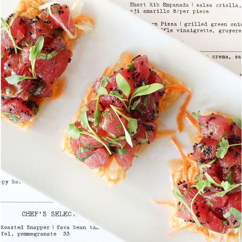 Tuna crisps continued to be a top choice during the season at Buccan.