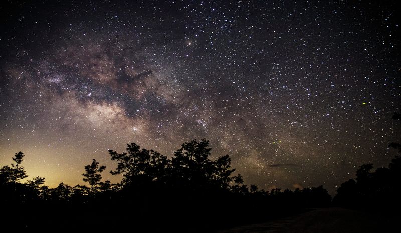 The Milky Way looms over the Everglades in the early morning hours of June 17, 2020.