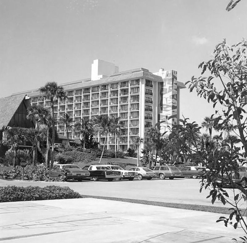 This photography, taken in February 1975, looks across Collier Boulevard, at the present-day location of the JW Marriott Marco Island Beach Resort.
