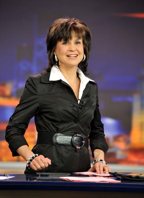 News anchor Jeannie Blaylock is shown on the set of the 5:30 news broadcast at First Coast News on March 4, 2015.