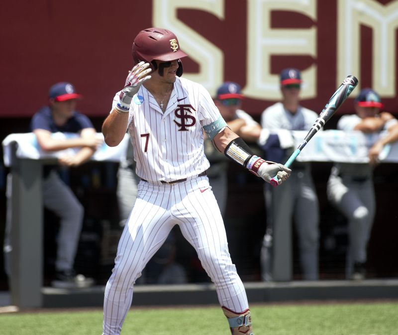 Florida State baseball leads UConn 9-1 in the sixth inning of the NCAA Super Regionals on Friday, June 7, 2024 at Dick Howser Stadium