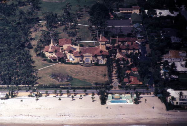 The Mar-a-Lago estate in September 1973, the same month that Marjorie Meriweather Post died and deeded the property to the National Park Service.