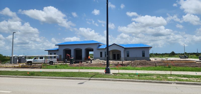 The future Fire Station 20 of the St. Lucie County Fire District, at 12440 SW Village Parkway in the Southern Grove area of Tradition, is seen under construction on June 6, 2025.