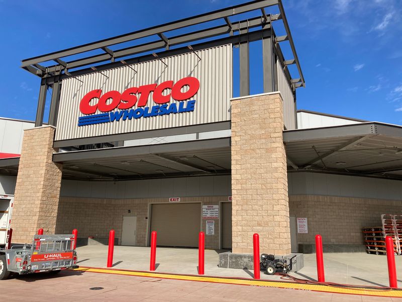 Outside the new Costco in Redding. The store on Bechelli Lane opens on Tuesday, Nov. 22, 2022.