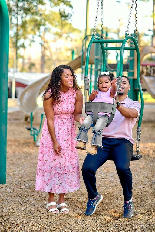 Hillary and Michael Cromartie live in Tallahassee with their daughter, Serenity. They are a Florida Healthy Start family.