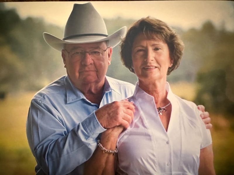 Former Judge James Parker and his wife of 62 years, Francis Parker.