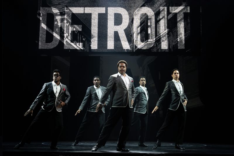 Members of the cast of the musical "Ain't Too Proud" bring to the stage the story of how the Temptations rose to fame on their strength of soulful harmonies and synchronized choreography that was part of the Motown style.