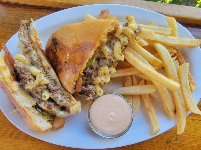 Coming for the Fourth at the Tiny Turtle: The Sofrito Smash Bacon Mac Burger Melt ($16.99 add $2 for bacon) will be offered with fries for lunch and dinner to celebrate the week of July 4 and Cocoa Beach’s Centennial.