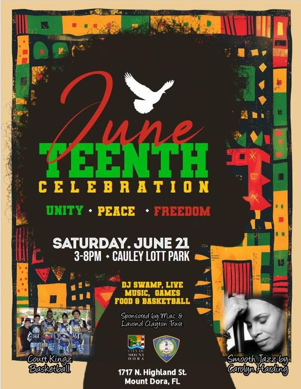 Celebrate Juneteenth, and the freedom and equity the holiday promotes, this Saturday in Mount Dora.