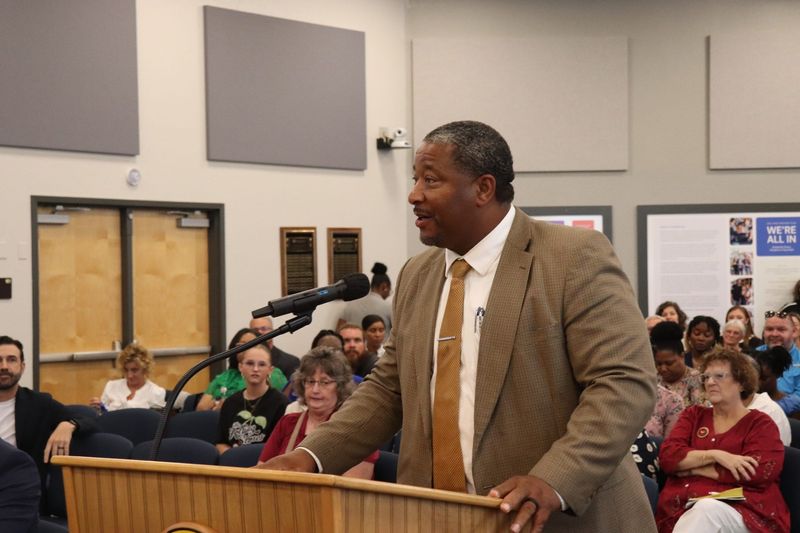 Escambia County Public Schools appointed new principals and assistant principals for the 2025-26 school year at its June 17, 2025 school board meeting, including Rodney Drish, pictured, who is now assistant principal at Ernest Ward Middle School.