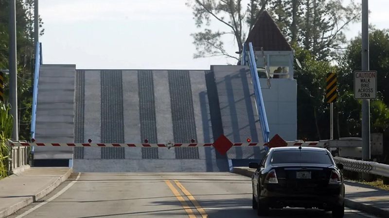 The Camino Real Bridge in Boca Raton following a $1.7 million repair in 2007.