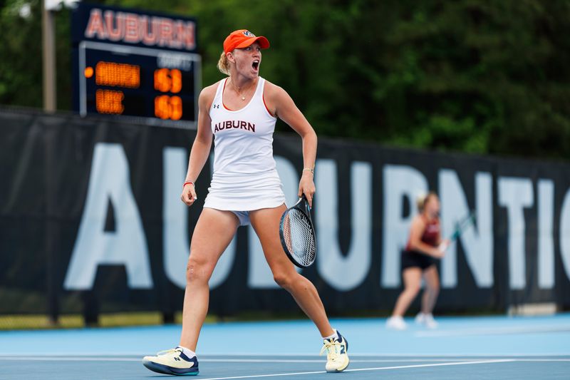 AUBURN, AL - MAY 03 - Auburn’s DJ Bennett during the NCAA Tournament Round of 32 match between the (9) Auburn Tigers and the Wisconsin Badgers at Yarbrough Tennis Center in Auburn, AL on Saturday, May 3, 2025.

Photo by Zach Bland/Auburn Tigers