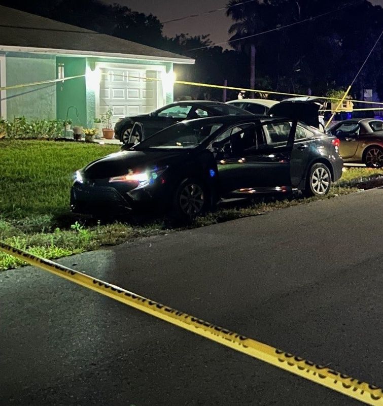 The fatal shooting by deputies of Raymond Benedetti, 48, who was said by law enforcement authorities to be the driver of the pictured black Toyota Corolla reported stolen by his mother, occurred during a June 18, 2025 traffic stop in the 1800 block of 38th Place.