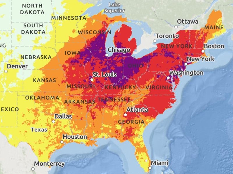 Heat risk for June 23, 2025.