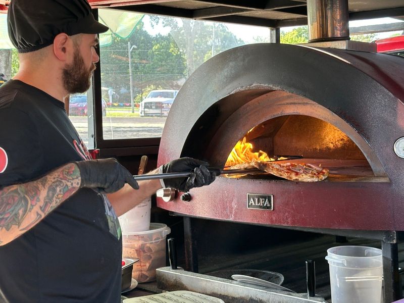 Che Buona Pizza food truck cooks up pizza made to order on June 20 at Destin Sports Complex.
