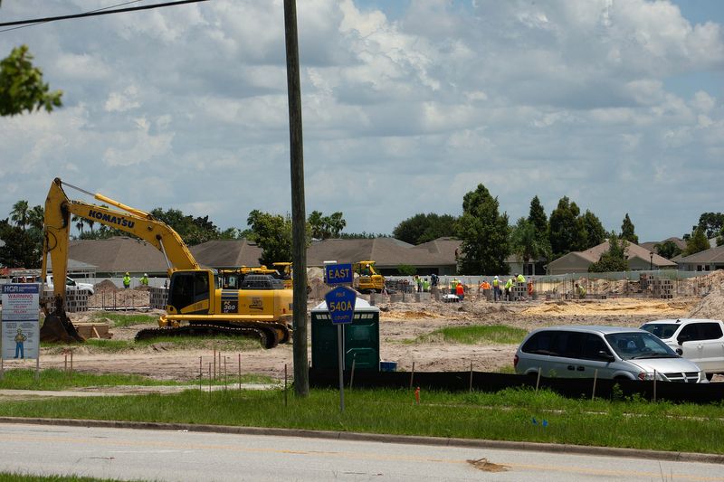 A new Publix under construction at Thompson Nursery Road and Lake Ruby Drive in Winter Haven.