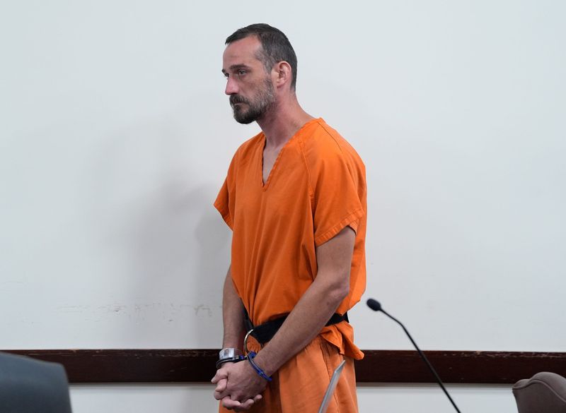 Scott Gardner in court at the S. James Foxman Justice Center in Daytona Beach on Tuesday, June 24, 2025. Gardner is accused of leaving his 18-month-old son to die in a hot truck while he went for a haircut and drank at an Ormond-by-the-Sea bar the week before.