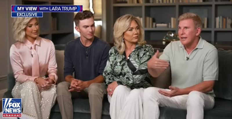 Savannah Chrisley, Grayson Chrisley, Julie Chrisley and Todd Chrisley were interviewed June 23, 2025, in Nashville, Tennessee, for an episode of “My View with Lara Trump” on Fox News Channel. Todd and Julie Chrisley received a full pardon from President Donald Trump on May 28, 2025.
