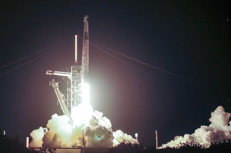 The crew of Axiom-4 head to the International Space Station aboard a Falcon 9 rocket June 25, 2025. They will spend 14 days conducting experiments aboard the station. Craig Bailey/FLORIDA TODAY via USA TODAY NETWORK