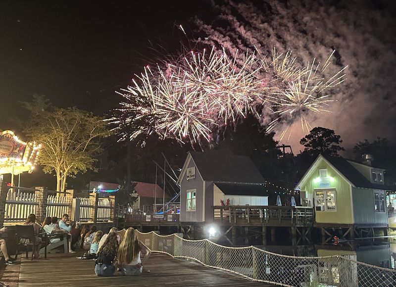 Fireworks were flying high at The Village of Baytowne Wharf on June 24, 2025 in Sandestin. On July 4th, 'Red, White and Baytowne' is scheduled to take place at Baytowne Wharf from 7-9:15 p.m.