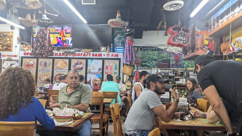 El Rey del Taco, whose dining room is seen here on June 25, 2025, is grateful the city of Greenacres didn't adopt new rules that would classify restaurants that feature music and dancing as nightclubs.