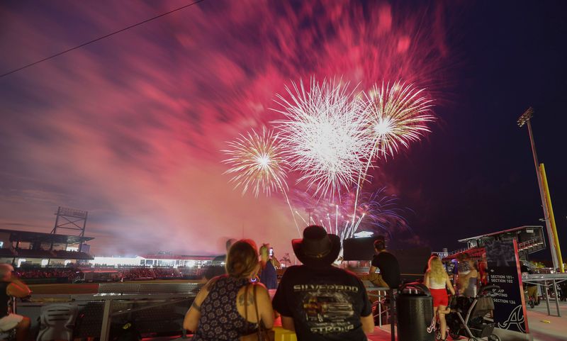 Fireworks closed North Port's Freedom Festival at CoolToday Park on Thursday, July 4, 2019.