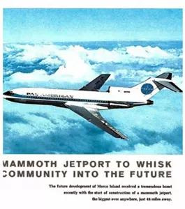 A photo that promoted the construction of the Everglades Jetport.
