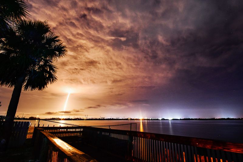 Launch of a SpaceX Falcon 9 rocket with a payload of 27 Starlink satellites. Rocket launched at 12:26 a.m. EDT Saturday June 28 from Launch Complex 40 at Cape Canaveral Space Force Station.