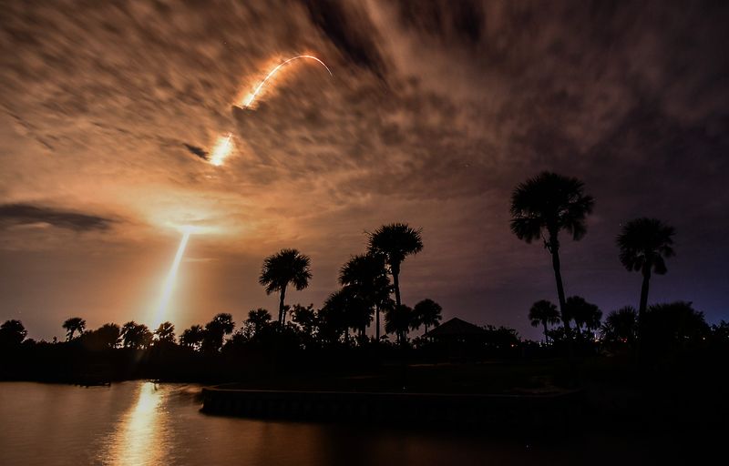Launch of a SpaceX Falcon 9 rocket with a payload of Starlink broadband satellites on mission 10-25. The rocket launched at 2:28 a.m. EDT Wednesday, July 2 from Launch Complex 40 at Cape Canaveral Space Force Station.