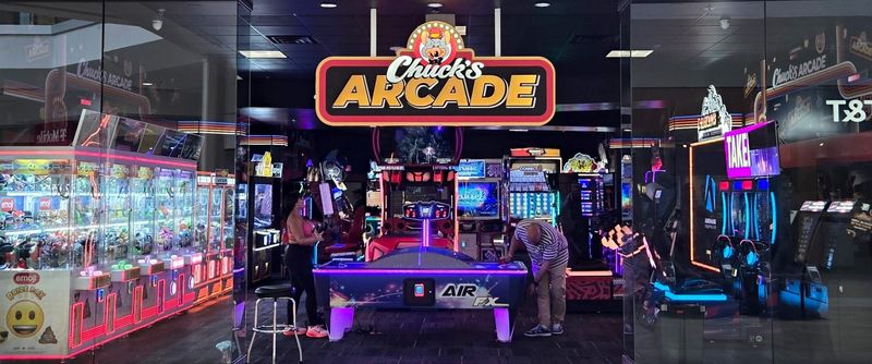 The new adults version of Chuck E. Cheese has launched; each location is called Chuck's Arcade. This picture depicts the Nashua, N.H., arcade.