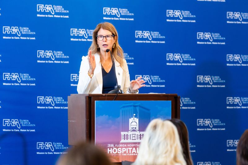 Mary Mayhew addressing forum attendees.