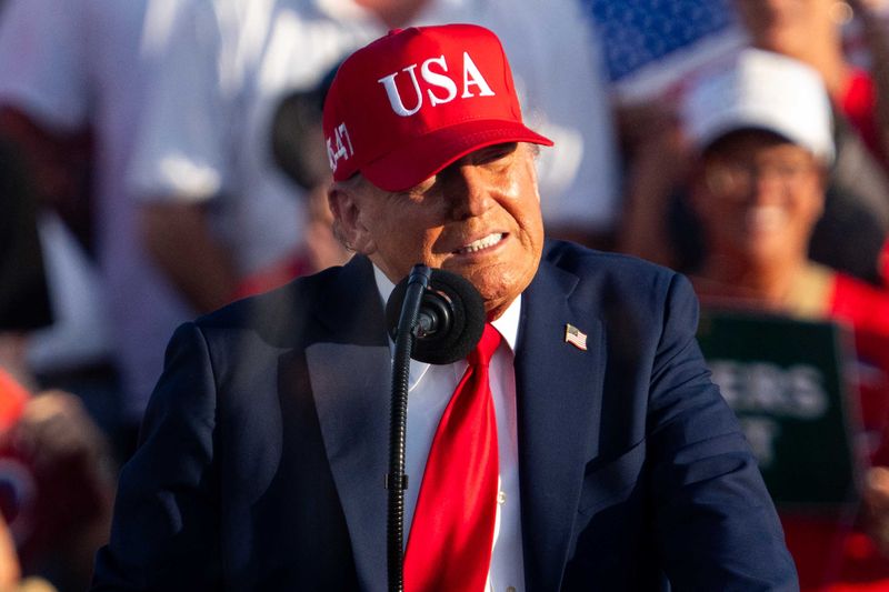 President Donald Trump speaks during the American 250 kickoff event on July 3, 2025, at the Iowa State Fairgrouds.