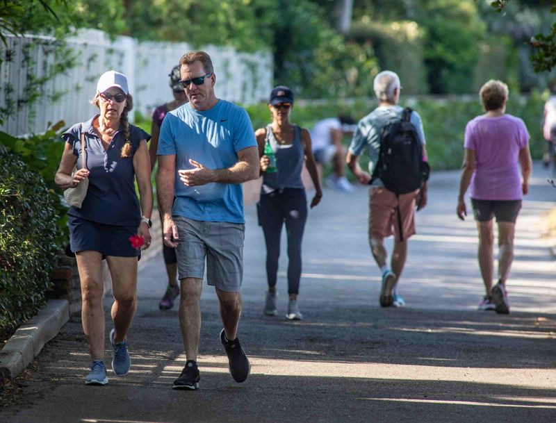 The Palm Beach Lake Trail is a popular spot for daily exercise.