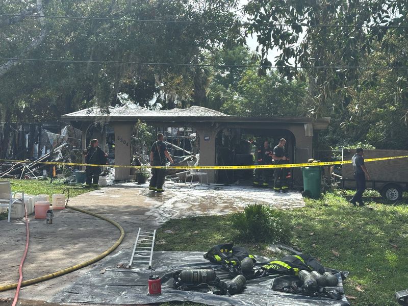 St. Lucie County Fire District crews about 10:15 a.m. July 6 went to a reported structure fire in the 6300 block of East Seminole Road, which is just north of Lakewood Park Regional Park. Neighbors reported flames and smoke coming from a nearby residence. One person died and another person and a dog were displaced.