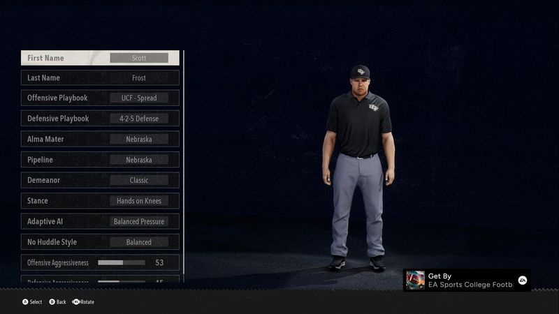 Scott Frost appears as UCF head coach in EA Sports College Football 26. The new video game features more than 300 real-life coaches.