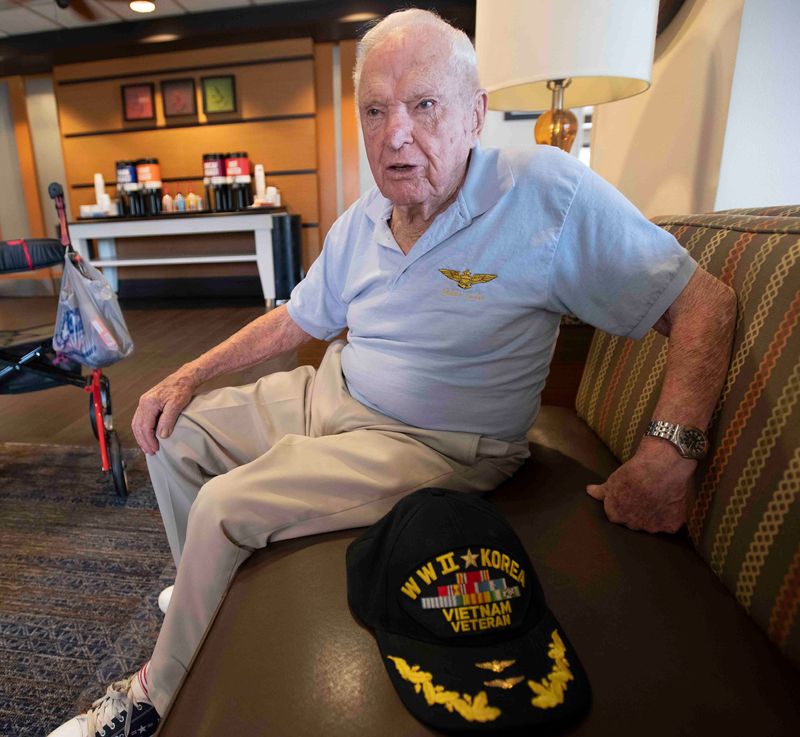 Capt. E. Royce Williams, 100, recalls his 35-minute dogfight against seven MiG-15s in November 1952. The dogfight, one of the longest in history, ended with Williams shooting down, by some estimates, as many as four of the feared Soviet fighters —a secret that Williams and the Navy kept for more than 50 years.