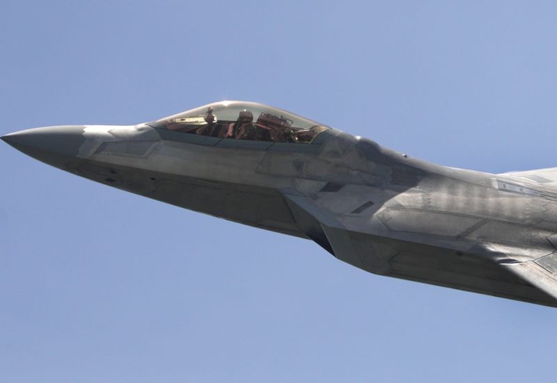 The Lockheed Martin/Boeing F-22 Raptor during Friday rehearsals for the Cocoa Beach Air Dot Show, presented by KelTec, held at Lori Wilson Park July 12-13.