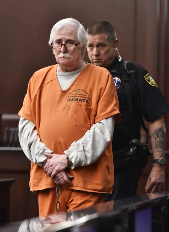 Donald James Smith enters the courtroom on May 2, 2018, where he would learn he is sentenced to the death penalty in the 2013 abduction, rape and murder of 8-year-old Cherish Perrywinkle.