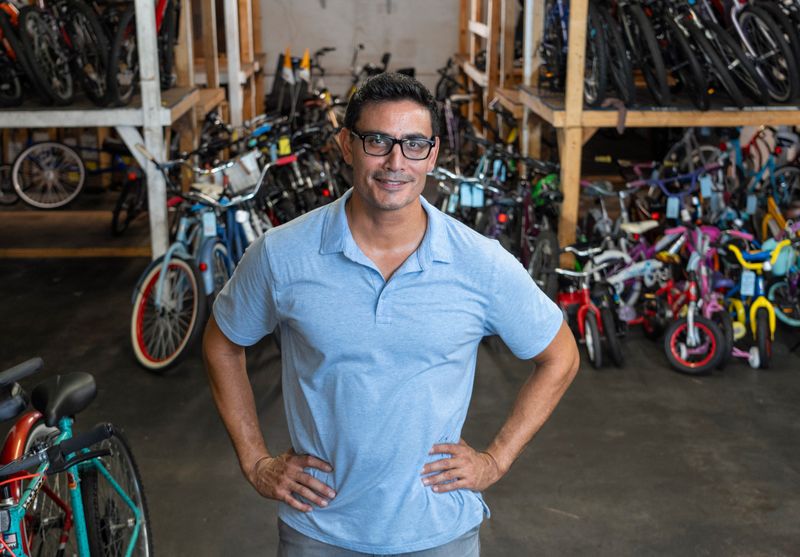 Alejandro Hernandez, the executive director of Jack the Bike Man, took over in 2023 after the organization's founder and namesake, Jack Hairston, died.