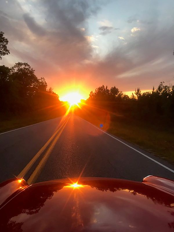 Taken on a back country road near DeFuniak Springs, Florida. “So beautiful, I just stopped my 1967 MGB in the road (no other cars on the road), lifted my iPhone above the windscreen and snapped the photo in the blind.”