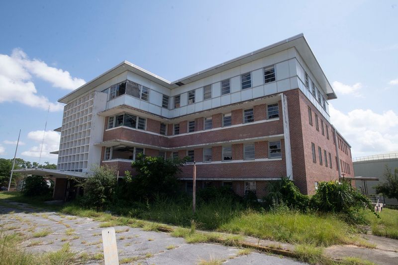 The Old Community Clinic, located on Palafox, has fallen into disrepair over the years due to neglect, with Pensacola officials uncertain about how to address the eyesore as of July 21, 2025.